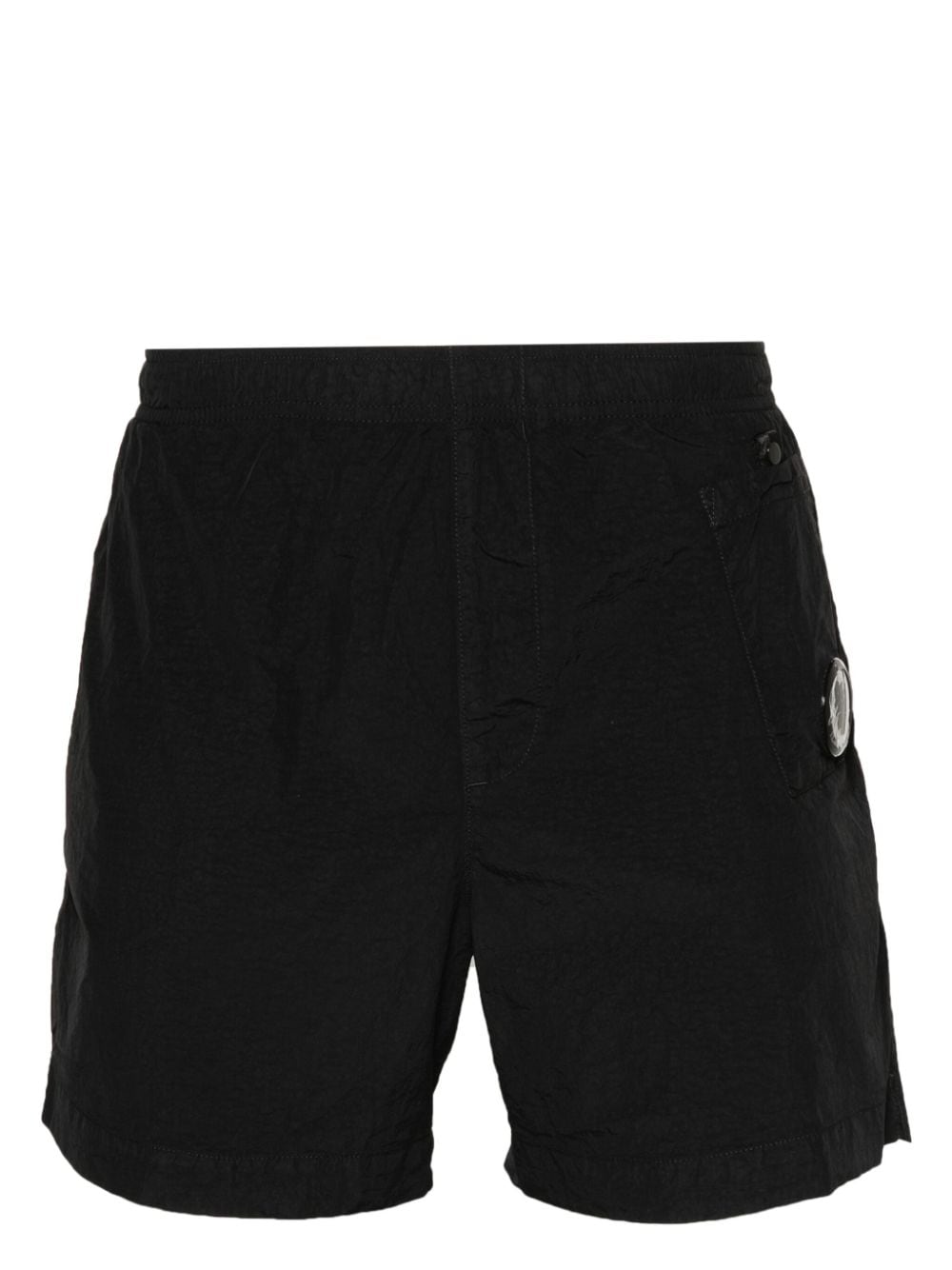 C.p. Company Lens-detail Swim Shorts In Black
