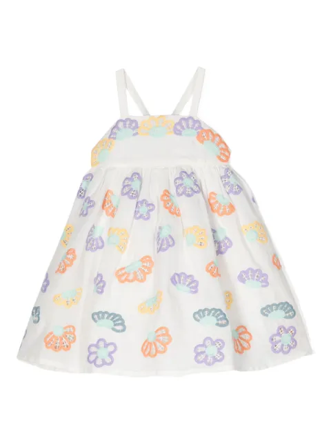 Stella McCartney Kids floral-embroidered dress