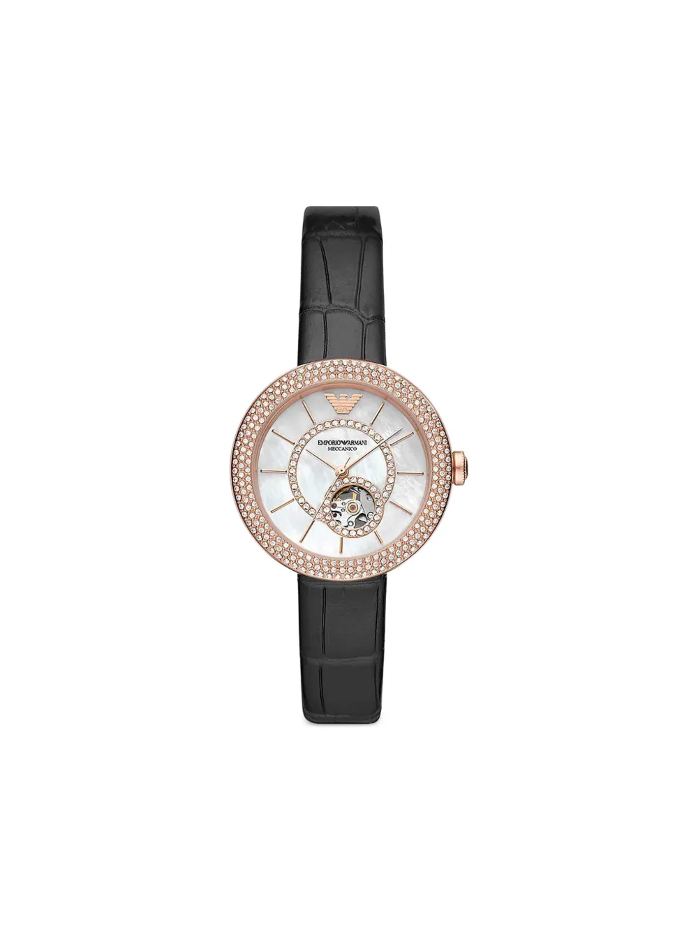Emporio Armani クリスタル 34mm 腕時計 - ホワイト Emporio Armani クリスタル 34mm 腕時計 - ホワイト