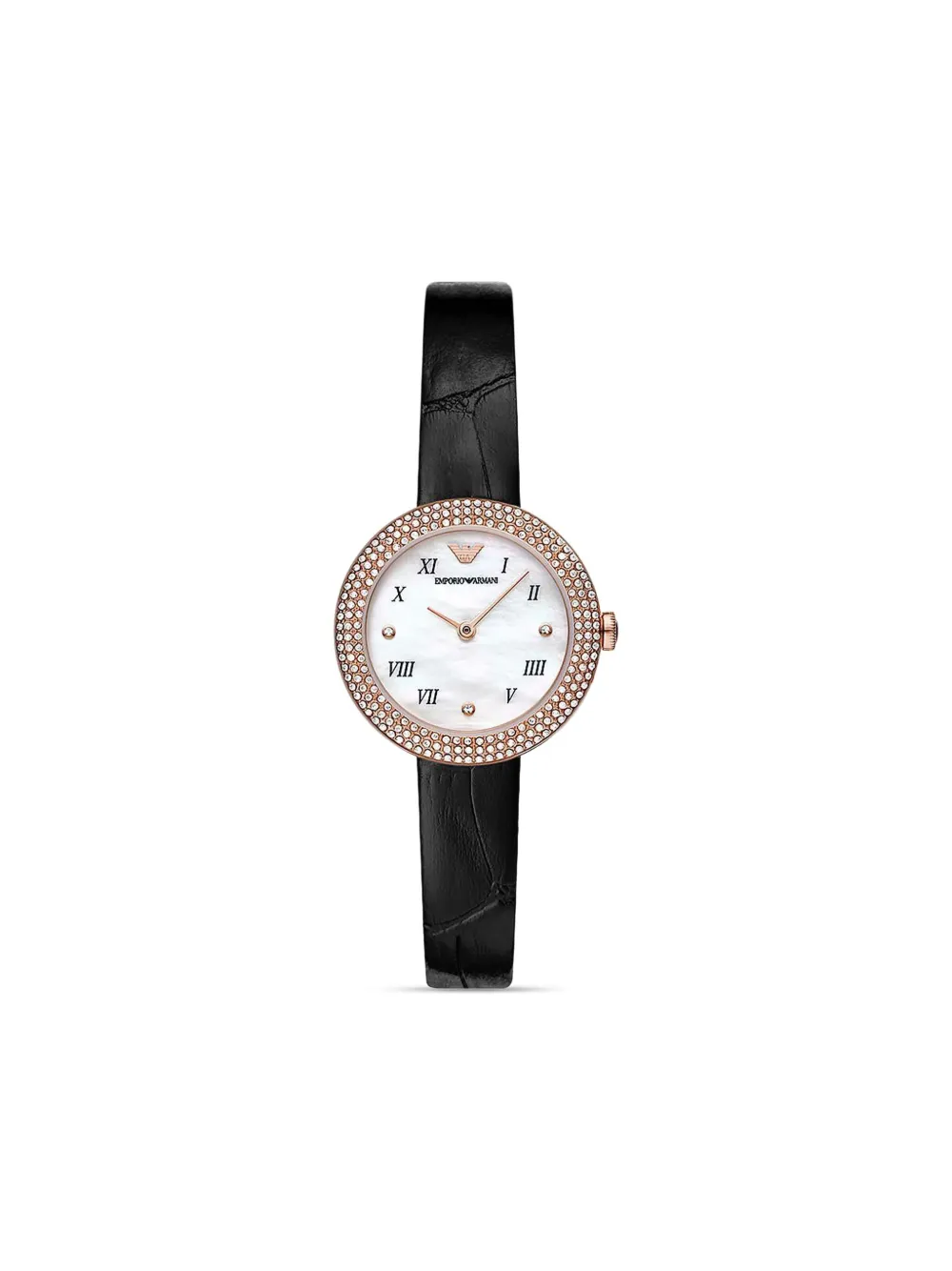 Emporio Armani crystal-embellished 30mm | White | Image 1