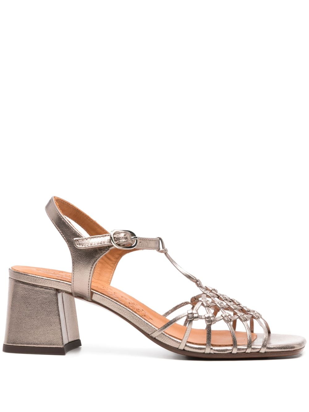 Chie Mihara Lantes 65mm leather sandals Silver