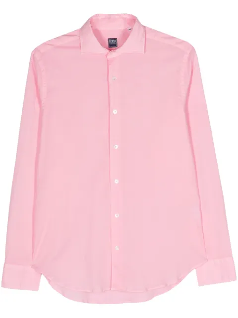 Fedeli long-sleeve poplin shirt