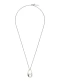 Coperni Locket brass necklace - Silver