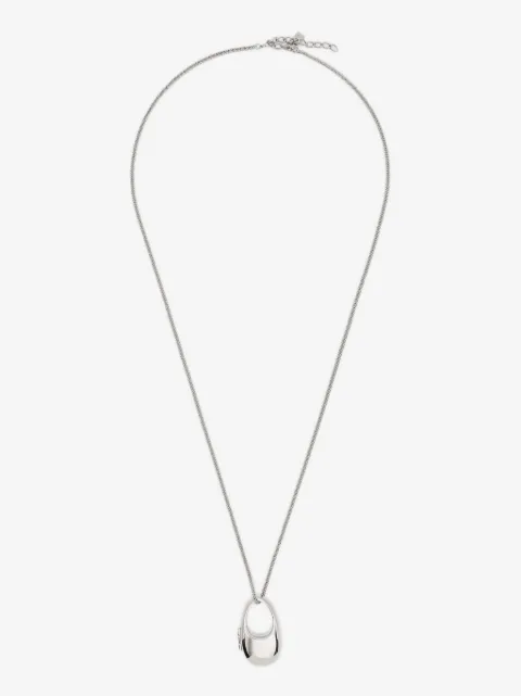 Coperni Locket brass necklace
