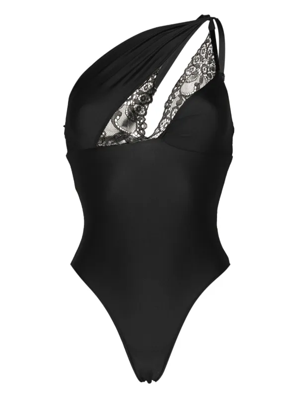 Coperni lace trim Swimsuit Black FARFETCH CA
