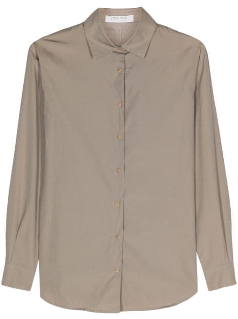 Miu Miu Pre-Owned 2000s classic-collar cotton shirt 