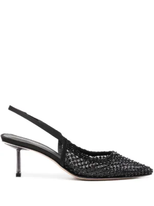 Manolo Blahnik スリングバック パンプス | ブラック | FARFETCH JP
