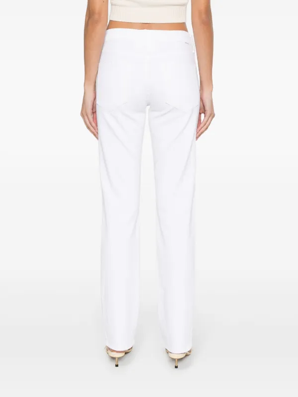 パンツ MOTHER Women Straight Pants 1157 753DE FOT WHITE MOTHER The Smarty Straight Jeans | White | FARFETCH JO