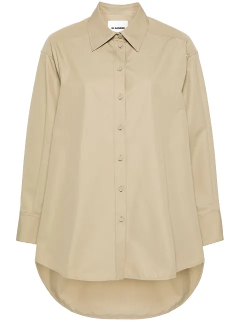 Jil Sander cut-out cotton shirt