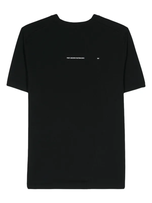 Tシャツ・カットソー POST ARCHIVE FACTION SOUVENIR TEE 4 5FT1705 Post Archive Faction logo-print short-sleeve T-shirt | Black