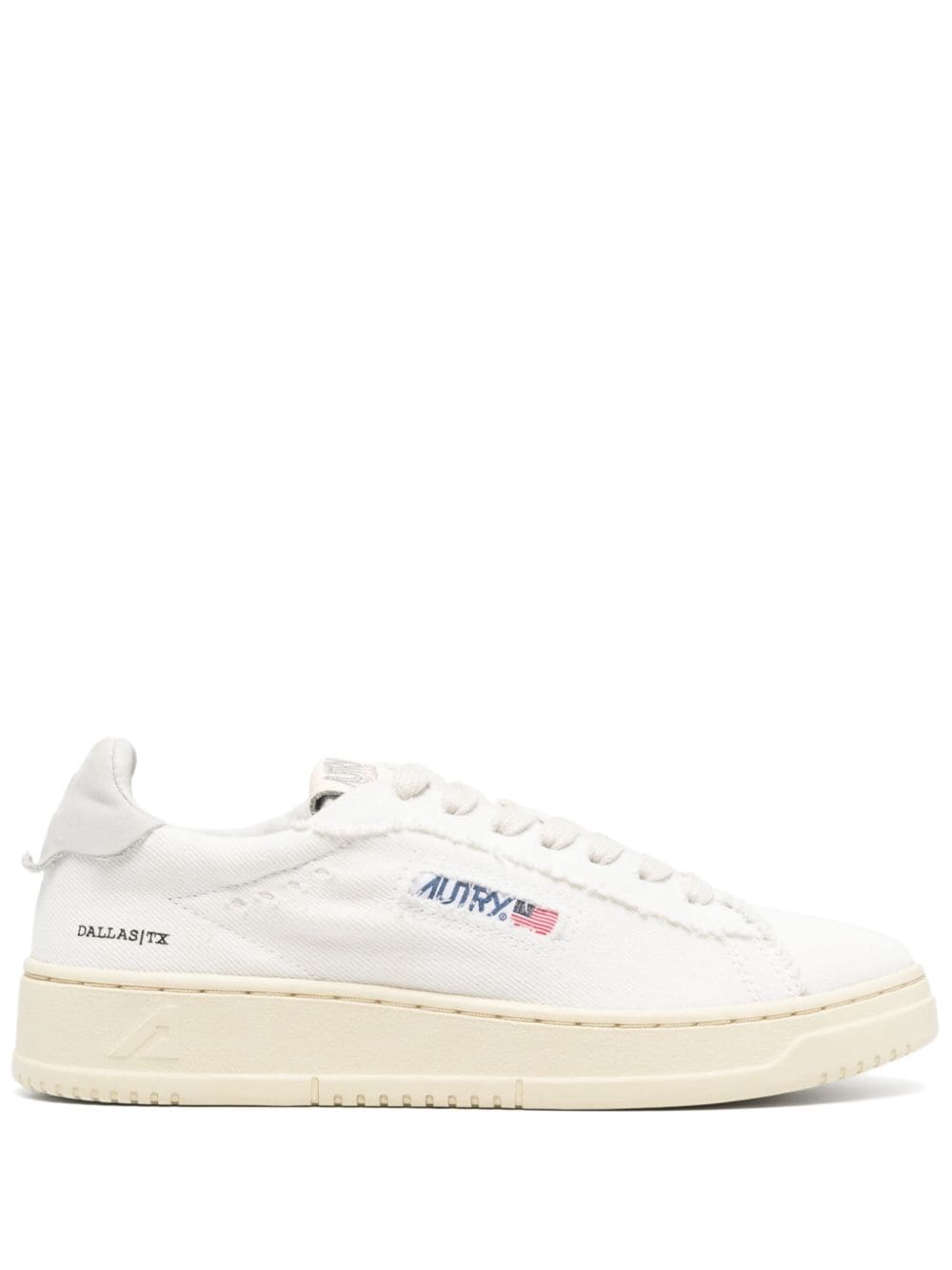 Autry Dallas Logo-patch Trainers In White