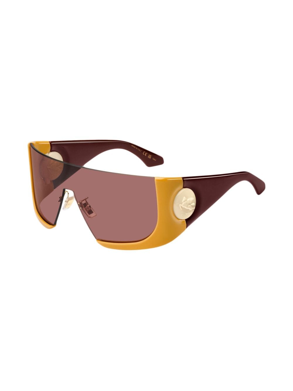 Shop Etro Macaron Oversize-frame Sunglasses In Brown