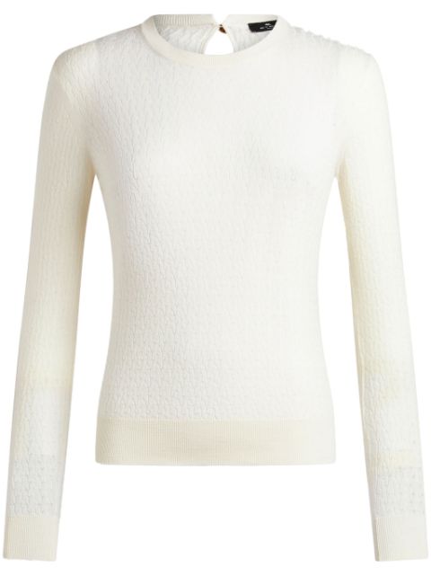 ETRO cable-knit wool jumper Women