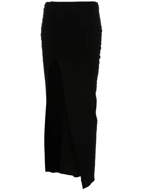Rick Owens knitted midi skirt