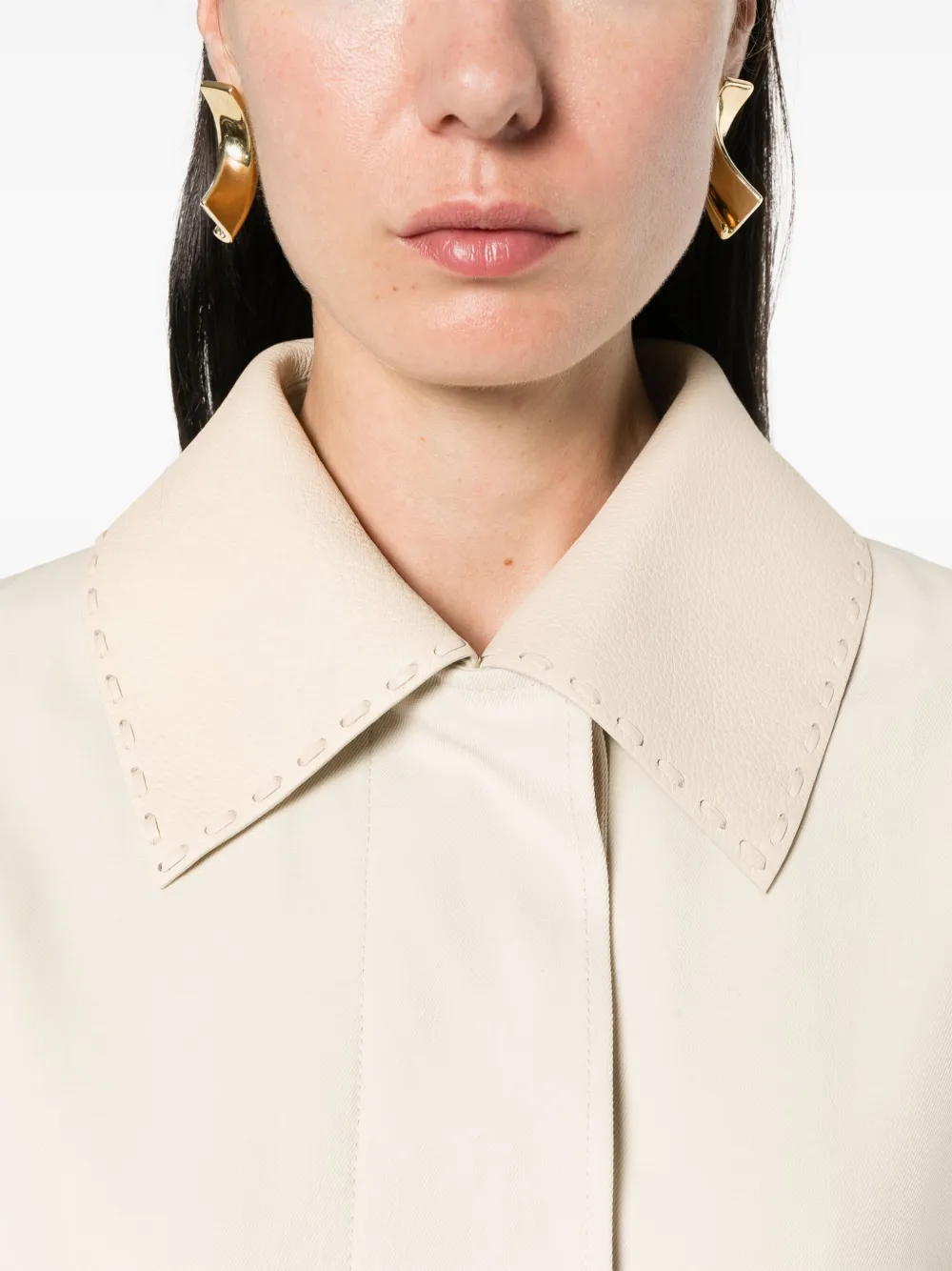 FENDI Trenchcoat met ceintuur Beige