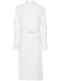 FENDI belted shirt dress - White