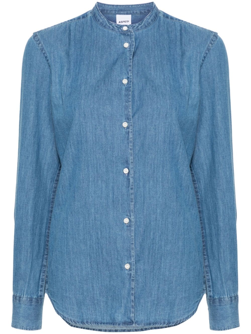 ASPESI denim cotton shirt Blauw