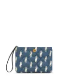 ETRO jacquard quilted pouch - Blue