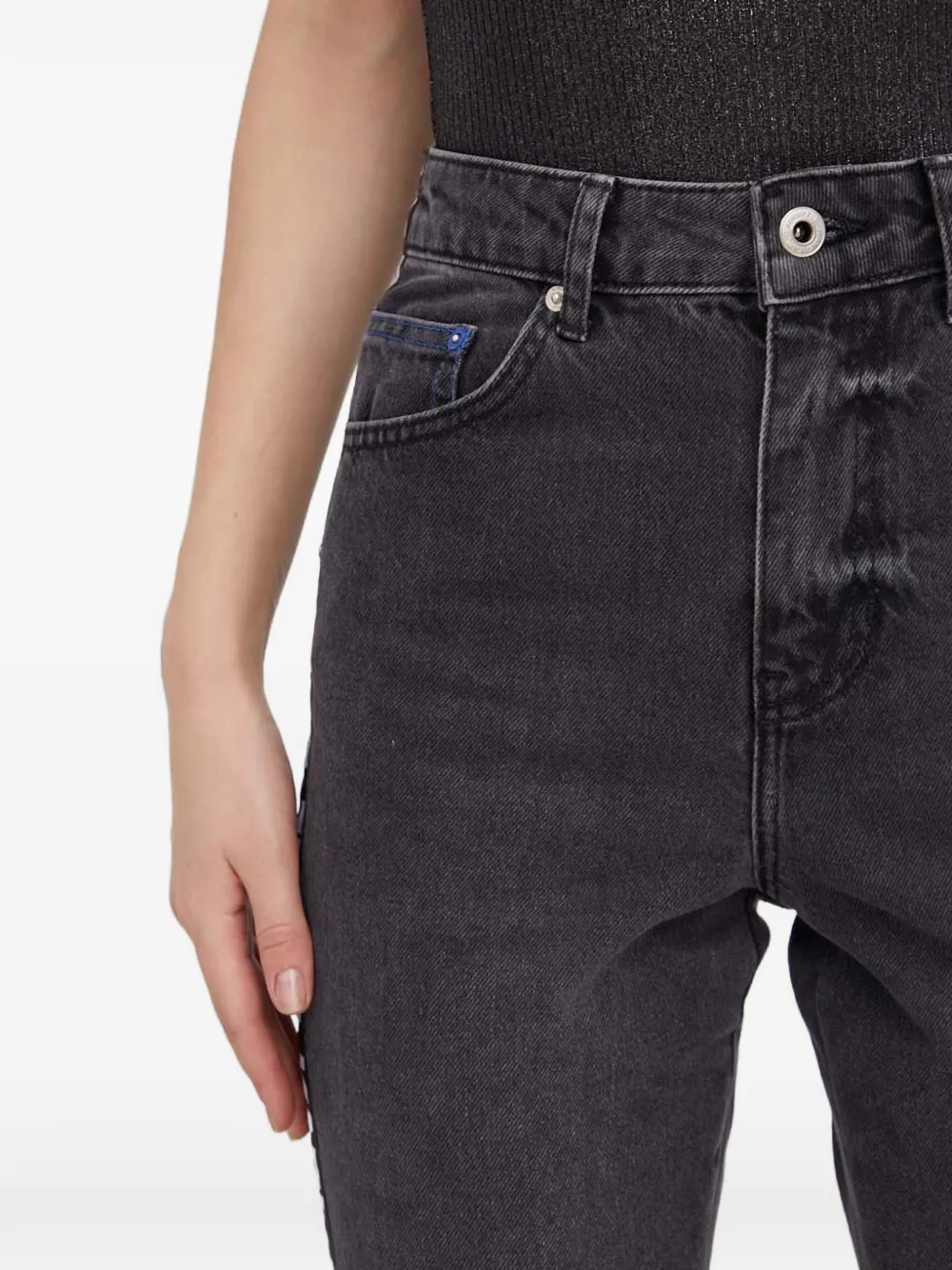 Karl Lagerfeld Jeans met logoband Grijs