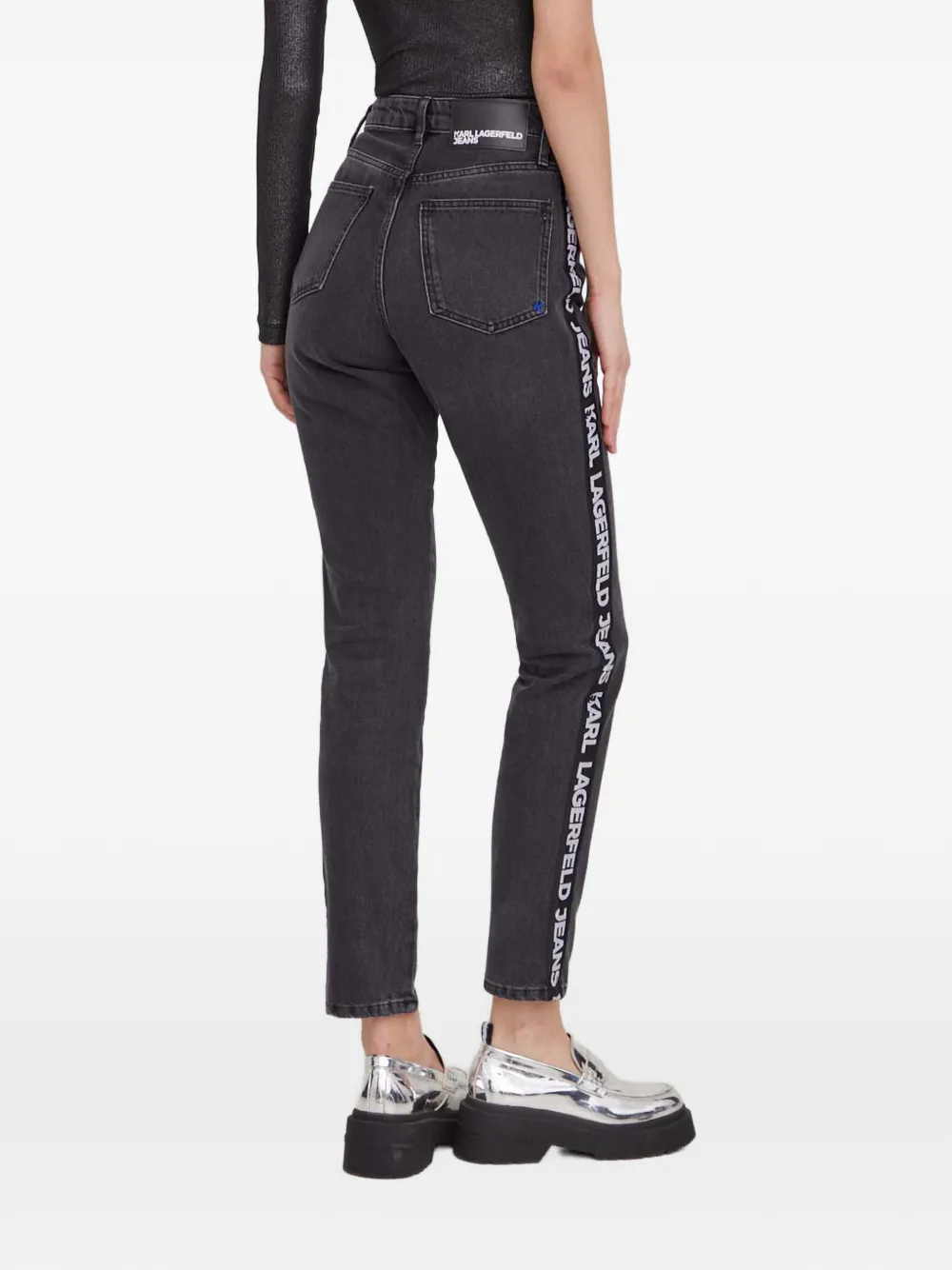 Karl Lagerfeld Jeans met logoband Grijs