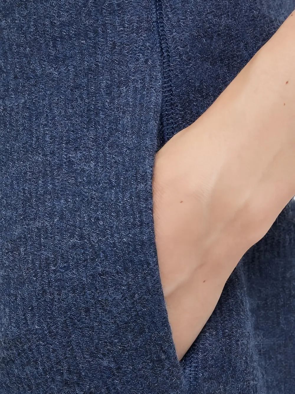 Emporio Armani Plooibroek met omgeslagen pijpen Blauw