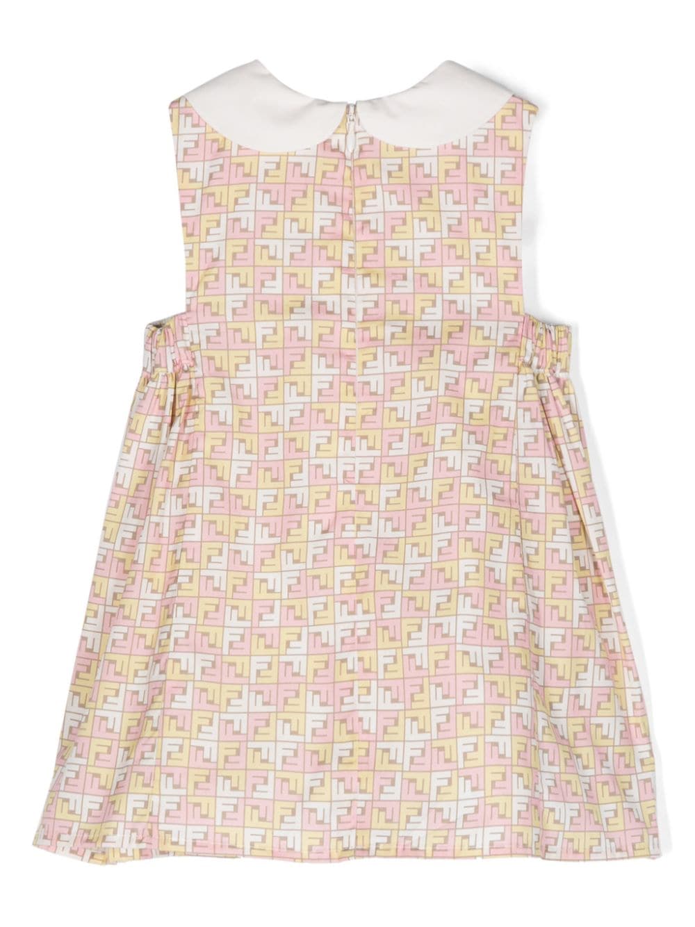 Shop Fendi Ff-motif Sleeveless Dress In Pink