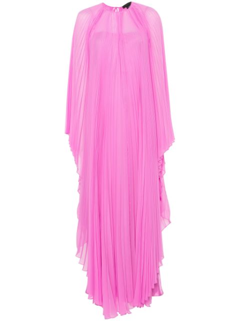 Max Mara pleated chiffon maxi dress Women