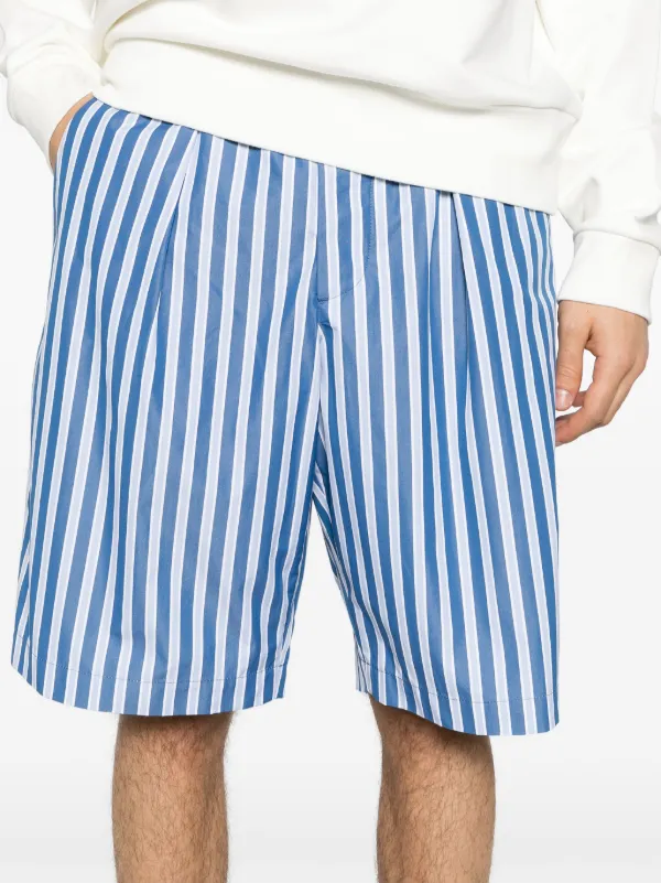 【送料&関税込】Marni Cotton Bermuda Marni - Straight-Leg Logo-Appliquéd Cotton-Blend Gabardine