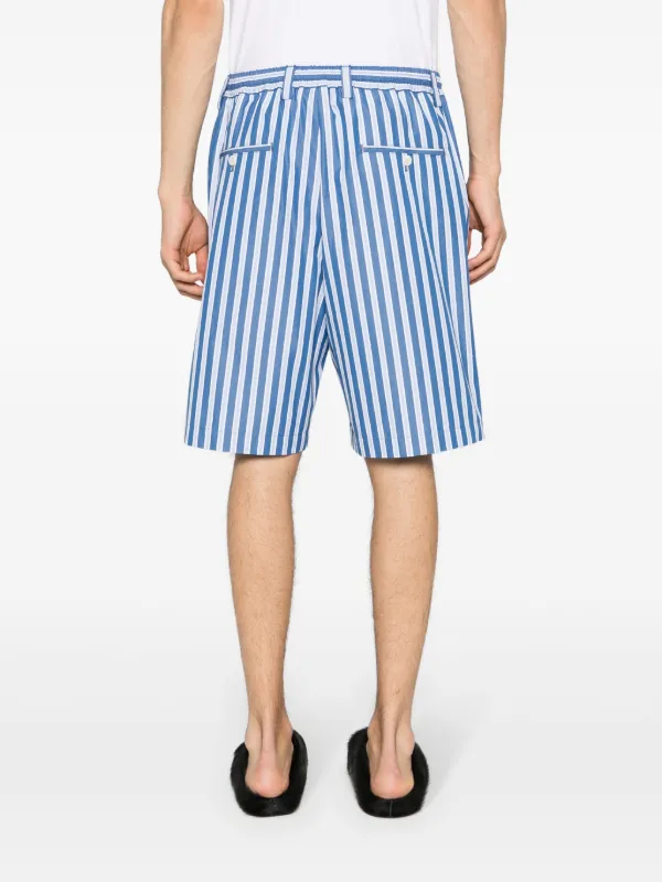 【送料&関税込】Marni Cotton Bermuda Marni - Straight-Leg Logo-Appliquéd Cotton-Blend Gabardine