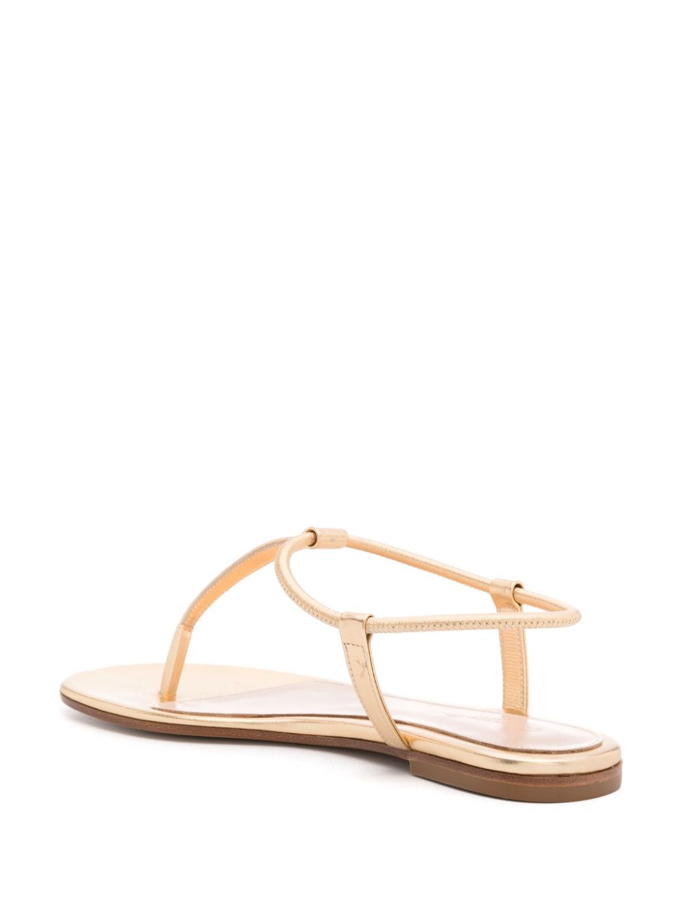 Gianvito Rossi metallic thong-strap sandals Women