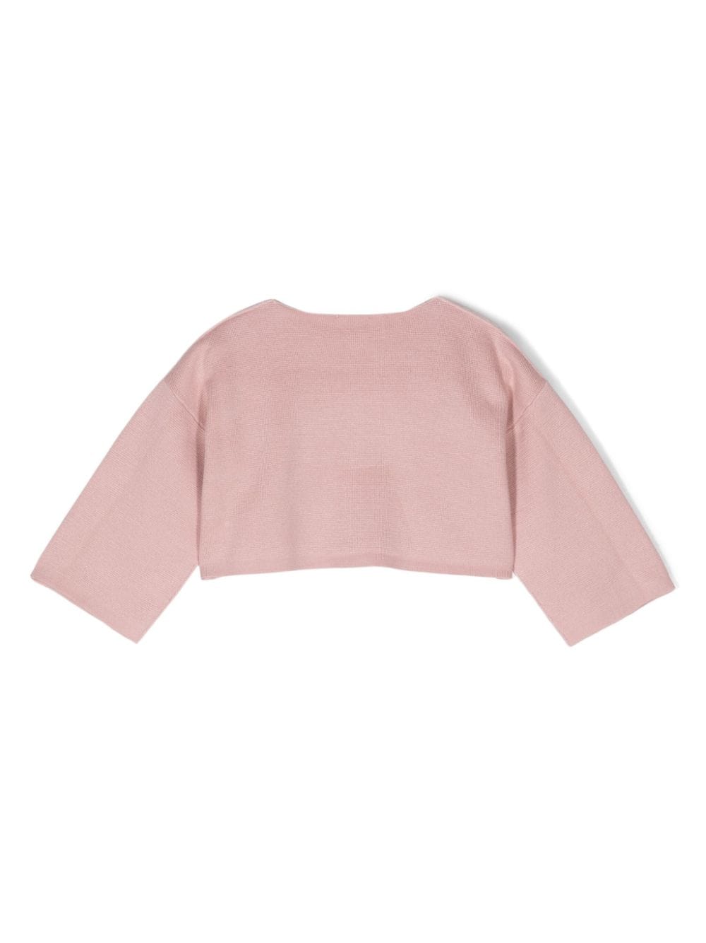 Shop Il Gufo Tied Cotton Cardigan In Pink