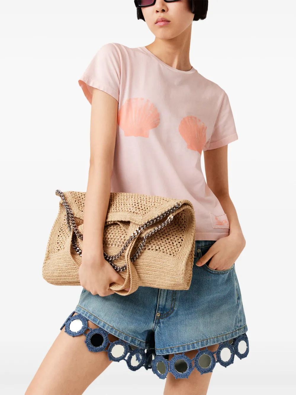 Stella McCartney Falabella kleine shopper Beige