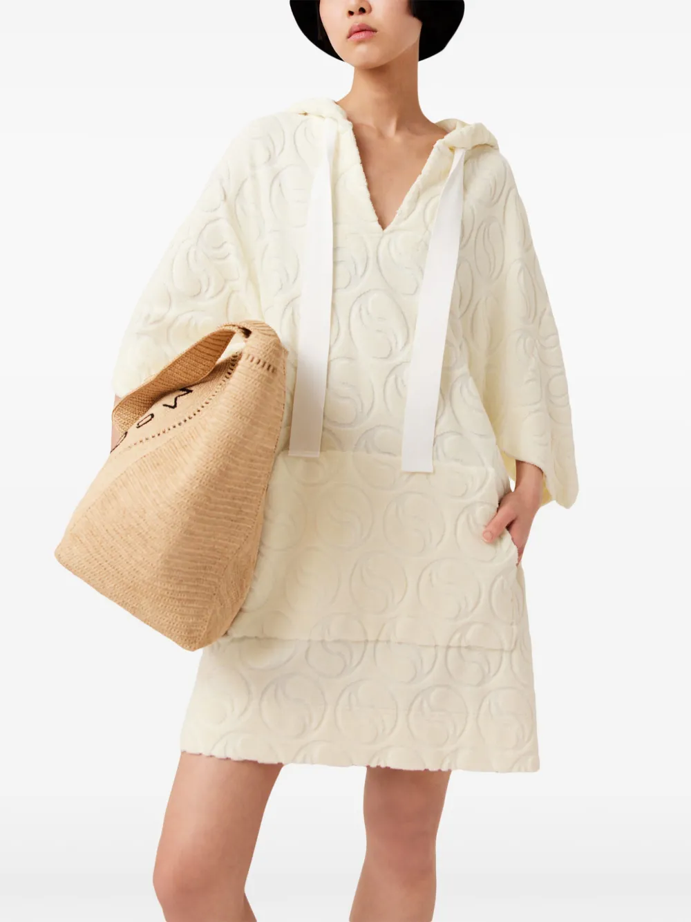 Stella McCartney Jurk van badstof Beige
