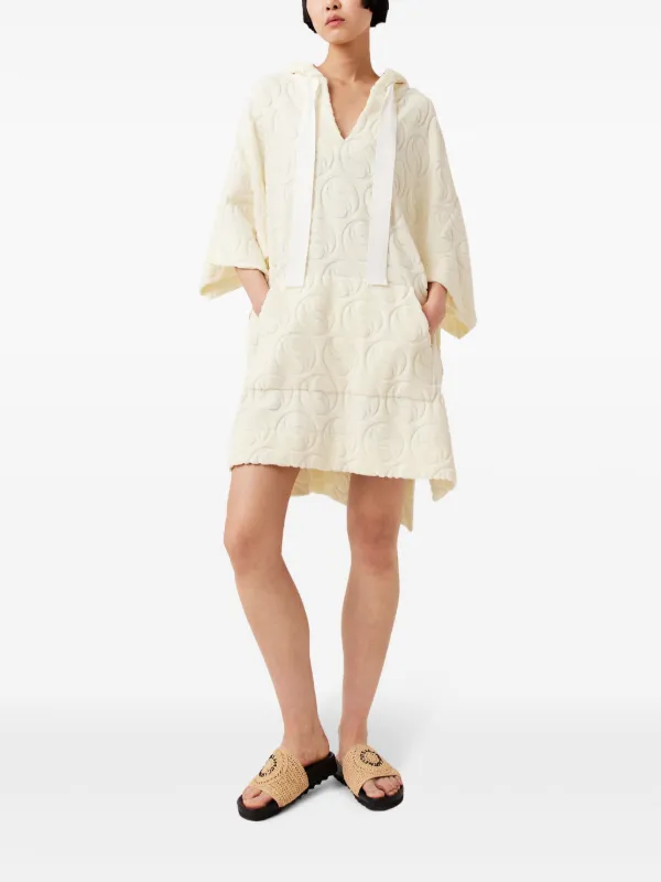 terry cloth dress Tulba Women's Red BFQV510-05 - Women's Dress Length 33.5 Vintage Color-blocked Terry Cloth Maxi