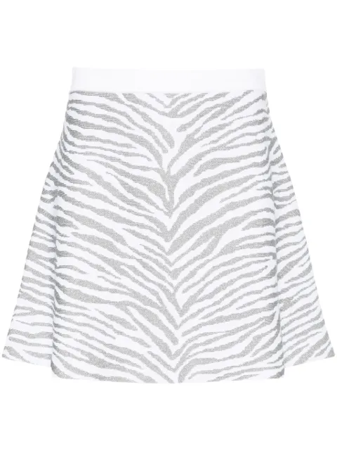 Michael Michael Kors zebra-pattern knitted skirt