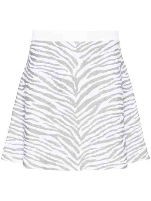 Jupe en maille à motif zébré - Michael Michael Kors - Modalova