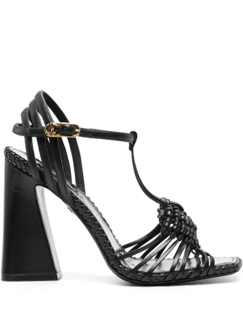 Roberto Cavalli interwoven-straps leather sandals