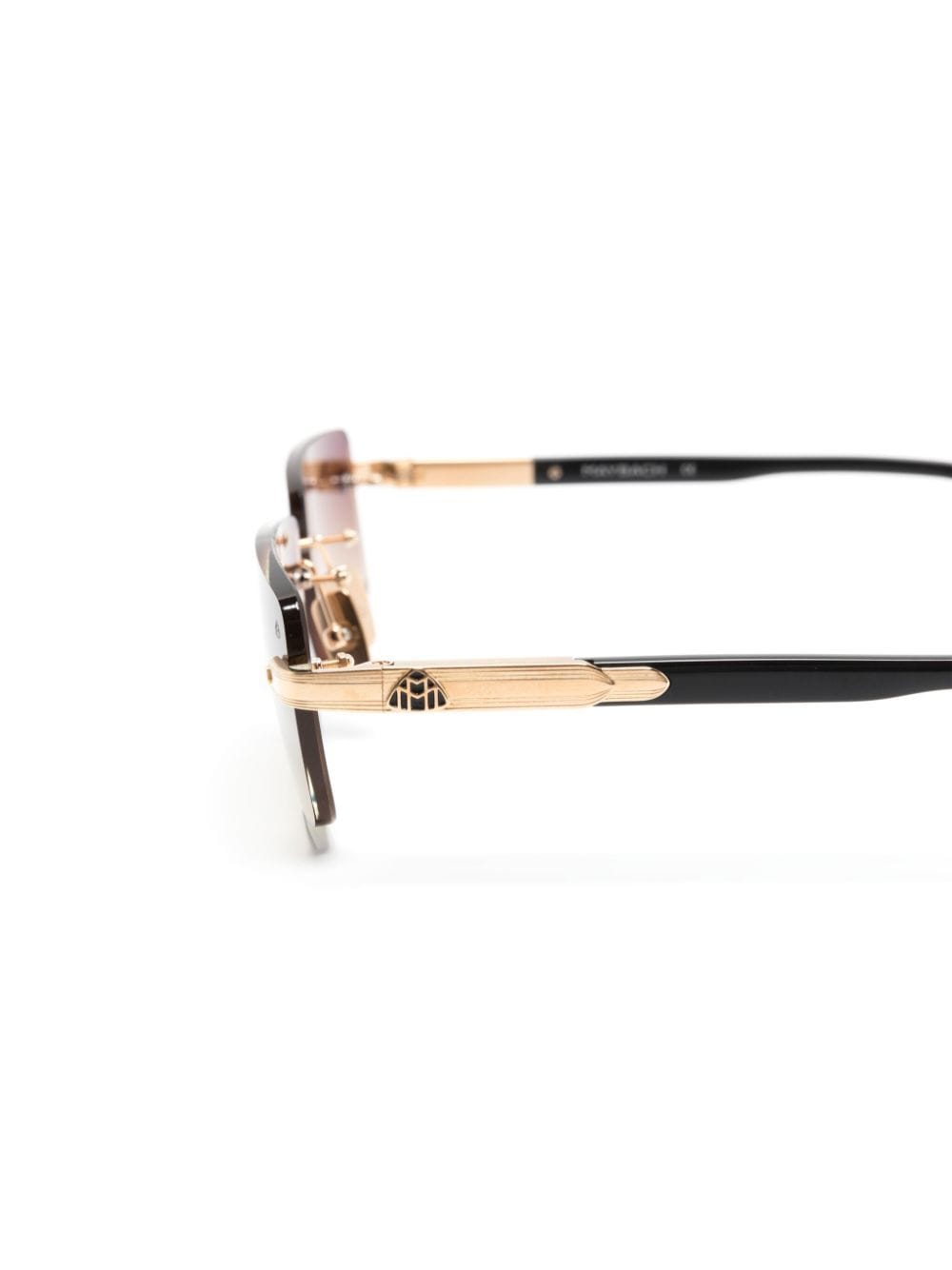 Shop Maybach Eyewear The Symphony Sun I Rectangle-frame Sunglasses In 黑色