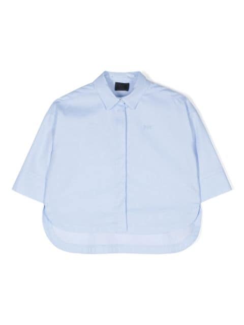 Fay Kids embroidered-logo striped shirt
