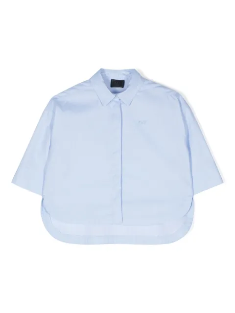 Fay Kids embroidered-logo striped shirt