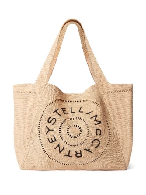 Stella McCartney medium logo-embroidered tote bag