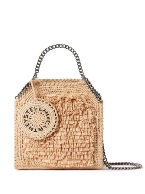 Stella McCartney Falabella raffia tote bag Women