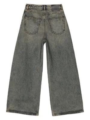 パンツ Sportmax GLAUCO WIDE DENIM TROUSERS Wide denim trousers, ecru | Sportmax