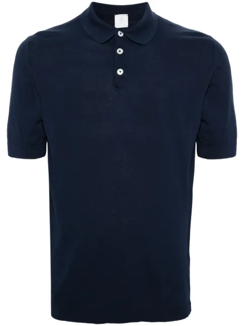 Eleventy fine-knit cotton polo shirt