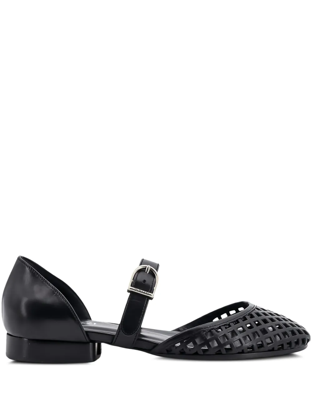 Durazzi Milano Pumps met geperforeerde gesp Zwart