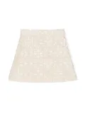 Fay Kids crochet mini skirt - Neutrals
