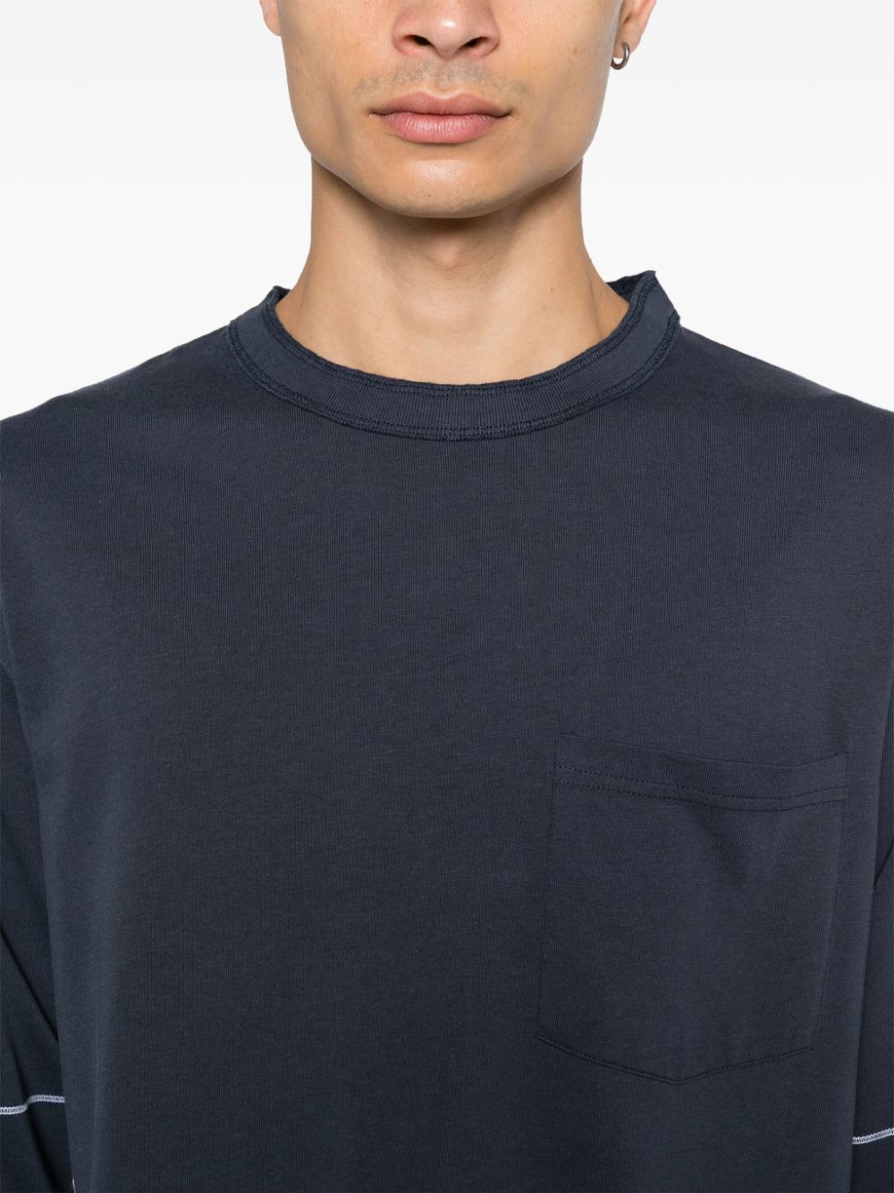 Shop Sage Nation Lock Long-sleeve T-shirt In Blau