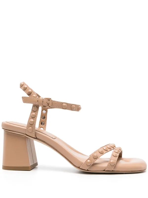 Block heel studded sandals best sale