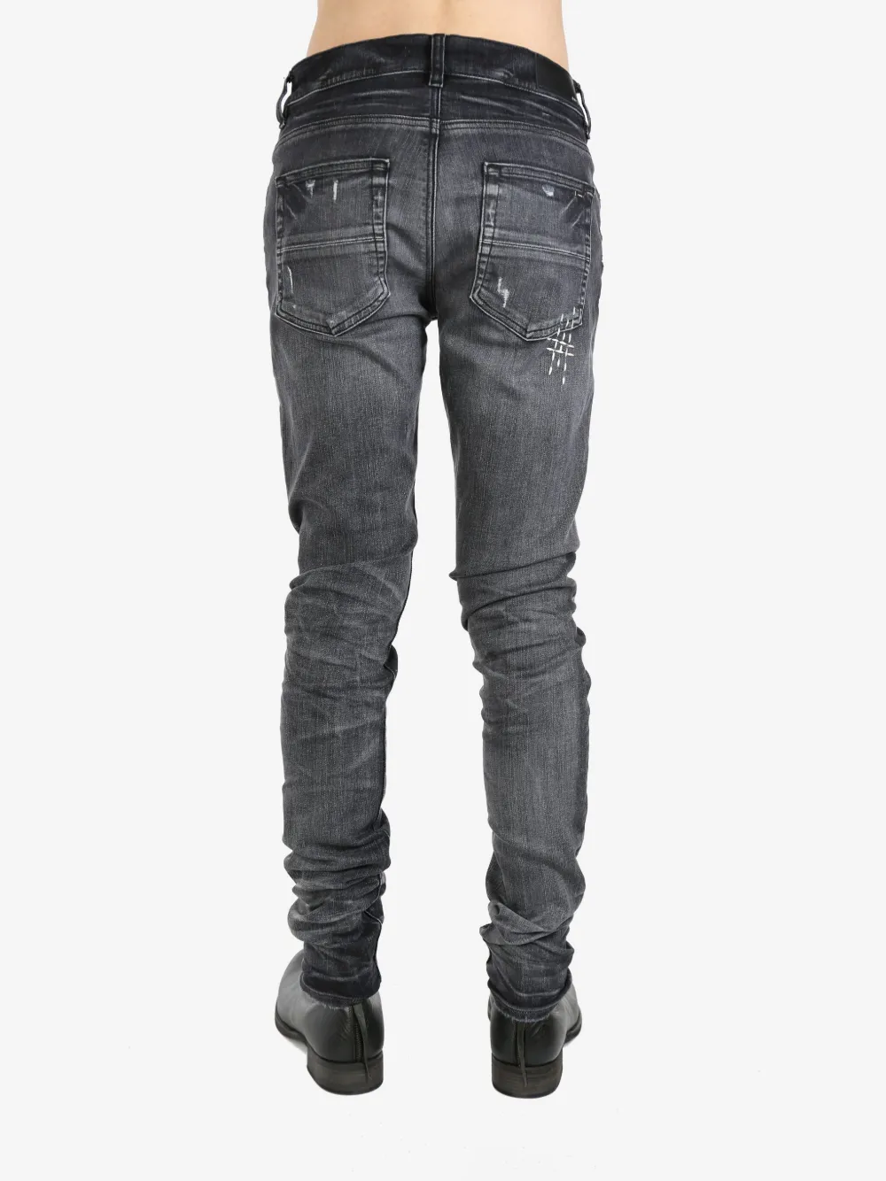 AMIRI Boro Repair skinny jeans Grijs