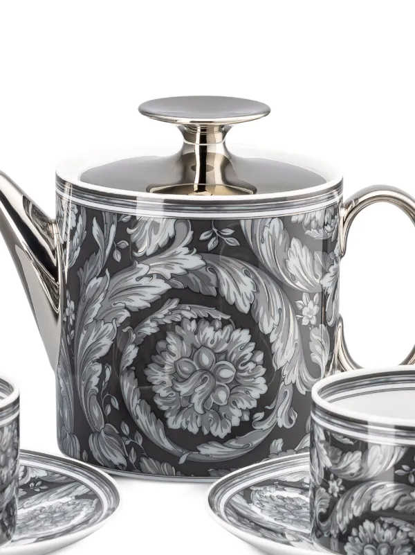 Versace Barocco Haze Tea (set Of two) | Black | FARFETCH